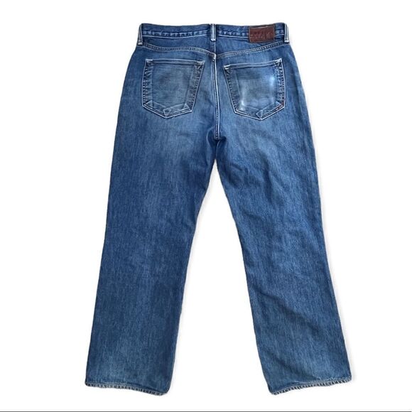 BANANA REPUBLIC RELAXED STRAIGHT LEG JEANS MEDIUM BLUE WASH MENS 31x30 - Picture 3 of 9